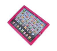 Xiuganpo English Learning Tablet for Kids, Smart Baby Toddler Educational Toy Teach Letters Words Numbers, Portable Study Machine for Early Childhood Development, Made of ABS Material (Pink)