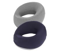 Xiuganpo Ergonomic Memory Foam Pillow for Face Down Resting 2PCS Soft Touch Design for Beauty Table Use Gray