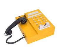 Xiuganpo Exquisite Retro Telephone Model, Home Decoration Role Play Photography Prop, Premium Iron Material for Bedroom or Cafe (Yellow)