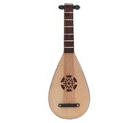 Xiuganpo Exquisite Simulation Pipa Model Stringed Instrument Decor, Chinese Guitar Miniature Display for Creativity Development, 4.72" Height