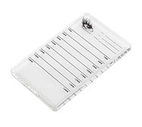 Xiuganpo False Eyelashes Board, Smoothed Corners Ergonomic Design Acrylic Eyelash Extension Tool, False Lashes Planting Tool with Precise 7mm to 14mm Scale for Professional and Personal Use