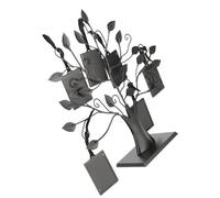 Xiuganpo Family Tree Photo Frame Elegant Display Tree for Hanging Pictures Home Decor for Parents and Friends, Metal Material (S With 6 photo frames of 6.4 * 4.6cm)
