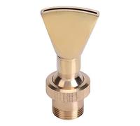 Xiuganpo Fan-Shaped Fountain Nozzle Full Body Brass Construction Compartment Fighter Filler, Fountain Nozzle, Landscape for Pond Swimming Pools