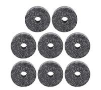 Xiuganpo Felt Washer Replacement for Drums - 8 Black Cymbal Pads for Improved Sound Quality - Must-Have for Musicians - Dimensions 4x1x1.5cm