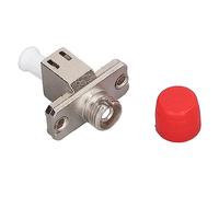 Xiuganpo Fiber Optic Adapter, Low Insertion Loss ≤0.2dB High Isolation LC Adapter Hybrid Optical with Dust Cap for Fiber Patch Panels Broadband CATV Networks