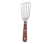 Xiuganpo Fish Spatula, Barbaccoa Turner Prevent Safe Multifunctional Dishwasher Wear Without Practical Slide with Wooden Handle for The Kitchen (Small)