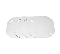 Xiuganpo Flat Empty Connection Box Deck Plates, Metal Electric Box Lid Simple Installation Practical 4 Pcs for 4 Inch Octagonal