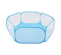 Xiuganpo Foldable Interactive Small Animal Playpen, Sturdy and Breathable for Small Pets, Portable Pet Tent for Fun Activities, Suitable for Dog Owners and Outdoor Use (Blue)