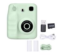 Xiuganpo Fun Creative Kids Video Digital Camera 48MP with Paper and 32G Card for Kids, Toy Camera for Snapshot for (Green)