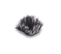 Xiuganpo Furry Windscreen Lapel Headset Microphone Wind Muff for Outdoor Recording, Mini Lavalier Mic Cover for Clear Sound, Soft Flocking Material Black 0.5cm Windproof Muff