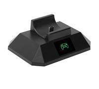 Xiuganpo Gamepad Controller Charging Stand Efficient Display Charger Station Dock for Neat Gaming Area Fit for Gamepad Black 1 Set