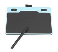 Xiuganpo Graphics Drawing Tablet with 8192 Levels Pressure Sensitivity and 4 Customizable Keys for Digital Art and Animation, 155x100mm, USB Connection (Blue)