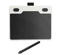 Xiuganpo Graphics Drawing Tablet with 8192 Levels Pressure Sensitivity and 4 Customizable Keys for Digital Art and Animation, 155x100mm, USB Connection (White)