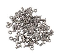 Xiuganpo Greenhouse Bolts Nuts Set, 304 Stainless Steel M6 14 Bolts and M6 Hex Nut, 50pcs for Building and Repairing Greenhouse Accessories