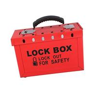 Xiuganpo Group Locking Box, Portable Group Management of High Security Visual Safety Lockout Box Transparent Window for the Company