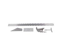 Xiuganpo Guitar Chord, Leaning Stainless Steel + Plastic Guitar Measurement Tool Set Professionally for Measurement Tools for Measuring the Cord (Silver)