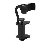 Xiuganpo Guitar Phone Holder, Adjustable Clamp Mount Smartphone Stand, Live Broadcast Bracket for 6-10.5cm Thick Bass Guitars Ukuleles, Black, Guitar Head Phone Holder Mount
