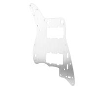 Xiuganpo Guitar Pickguard Scratch Plate, Easy Installation, Anodized Face Recess Design, Guitar Pickguard Scratch Plate for Music Recording (Oxidized Silver)