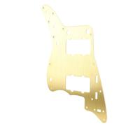 Xiuganpo Guitar Pickguard Scratch Plate, Easy Installation, Anodized Face Recess Design, Guitar Pickguard Scratch Plate for Music Recording (Gold)