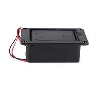 Xiuganpo Guitar Pickup 9V Battery Holder Case Box Cover for Active Connector, Horizontal Type for Guitar Bass Ukulele, ABS Material