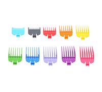Xiuganpo Hair Clipper Comb Set, 10PCS Rounded Teeth Safety Combs Clipper Replacement Combs ABS Hair Trimmer Guards with Multiple Sizes 1.5mm to 25mm for Home Salon Use