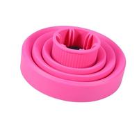 Xiuganpo Hair Dryer Diffuser, Foldable High Temperature Silicone Hair Blower Diffuser, Styling Tool with Even Heat Distribution for 4 5cm Nozzle Dryer Portable Washable Vibrant Color (Roseate)