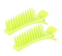 Xiuganpo Hair Styling Clipper, Non Slip Matte Handle High Pressure Spring 3000 Presses Sectioning Hairpin, Hair Partition Clamp with 2Pcs Set for Coloring Cutting Styling in Salon Home Use