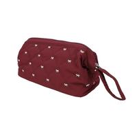 Xiuganpo Hair Tools Travel Bag, Quilted Hair Tools Carrying Case with Sturdy Wide Opening, Large Capacity Design, Efficient & Utility Dryer Storage Case for Home and Travel (Red)