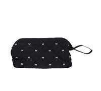 Xiuganpo Hair Tools Travel Bag, Quilted Hair Tools Carrying Case with Sturdy Wide Opening, Large Capacity Design, Efficient & Utility Dryer Storage Case for Home and Travel (Black)