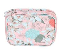 Xiuganpo Handmade Crochet Bag with TwoWay Zipper, Oxford Cloth Knitting Organizer for Storage Room, Travel, Desk (17.5 X 14 X 4cm) (600D Oxford Cloth)