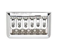 Xiuganpo Hardtail Guitar Bridge Roller Fixed Saddle for Electric Guitar, Easy to Install for Enthusiasts, Metal Material, 4.9oz (Silver)