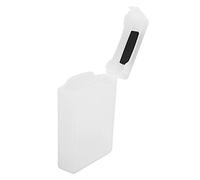 Xiuganpo HDD/SSD Shockproof Anti-static Storage Case for 3.5in Hard Disk, ABS Transparent Box for Protecting Hard Drive From Physical Damage, Moisture-proof Disk Holder for Long-term Use (White)