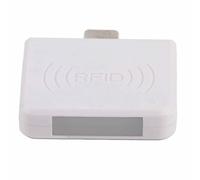 Xiuganpo High Frequency Non Contact Card Reader Smart Mini ID Card Reader Micro USB Plug and Play for Android System, Scratch-Resistant Durable for VIVO Users (White)