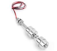 Xiuganpo High Sensitivity Stainless Steel Double Ball Float Switch Water Level Sensor Controller, Liquid Level Alarm Switch for Water Tank, Pool, Sink (Floating body 100mm)