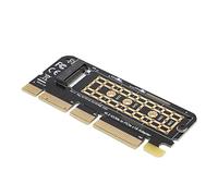Xiuganpo High Speed M.2 to PCI-E 3.0 X16 Riser Card Adapter for NVME SSDs Includes Screwdriver and Cooling Fins