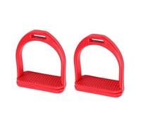 Xiuganpo High Strength Stirrups Lightweight Engineering Plastic with Non Slip Rubber Pad for Horse Riding, Equestrian Training for Adults Kids Beginners (Small)