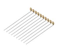 Xiuganpo High Temperature Resistant Laboratory Brass Spoon for Burning Solid Substances, 10pcs for Chemistry Experiments