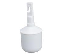 Xiuganpo Hook Type Rolling Cane Tip, Durable White Hook Design, Smooth Terrain Navigation for Blind Users, Made of ABS, 1 X Unit
