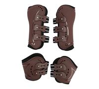 Xiuganpo Horse Leg Guard Shock Absorption Protective Lightweight Boots for Jumping Show Riding, Adjustable Horse Front Hind Leg Guards Set (Large Size)