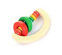 Xiuganpo Infant Rattle Toy Cute Design Solid Wood Shaker Rattle for Early