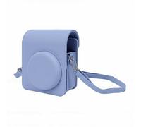 Xiuganpo Instant Camera Case, PU Leather Exterior Soft Microfiber Lining Adjustable Shoulder Strap Retro Camera Bag, Protective Sleeve with Removable Top Cover for Mini 13 (Blue)