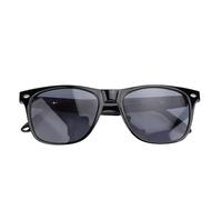 Xiuganpo Intelligent Translation Glasses, IP65 Employing Anti Blue Light Music Lunes Integrated Into the Microphone and the Speaker for Outside (Black Frame)