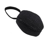 Xiuganpo Interactive Anxiety Relief Dog Football Toy for German Shepherd Belgian Malinois, Bite Resistant Cotton Tug Ball Trainer for Large Breeds (Black)