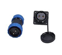 Xiuganpo IP68 380V 45A Square 4 Holes Aviation Plug for SP28 Cable, Durable Gold Plated Connector for Communications Equipment (#1)