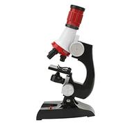 Xiuganpo Kids Biological Microscope Kit for Beginners with Adjustable Focus Educational Science Toys for Ages 7-14, Lightweight Plastic