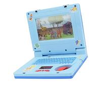 Xiuganpo Kids Educational Laptop Toy, High Simulation Design with Light Music for Learning English, Portable Size, 1 Unit (Blue)