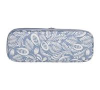 Xiuganpo Knitting Needle Case Crochet Bag Oxford Cloth Storage Organizer Double Compartments Semi Elastic Cover Portable Travel Home Premium Durable Craft Accessories (Oxford Cloth)