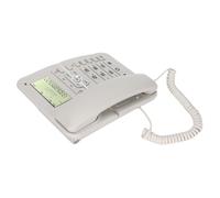 Xiuganpo KXT2028CID Corded Landline Phone Ergonomic Design with Caller ID Functions for Office and Hotel 210x170x95mm (White)