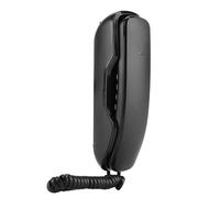 Xiuganpo Landline Wall Telephone to Redial the Last Number with Clear and Mute Function, Ideal for Hotel Rooms (Black)