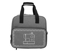 Xiuganpo Large Capacity Portable Sewing Machine Case Practical for Sewing Machine Bag Oxford Cloth Ideal (Grey)